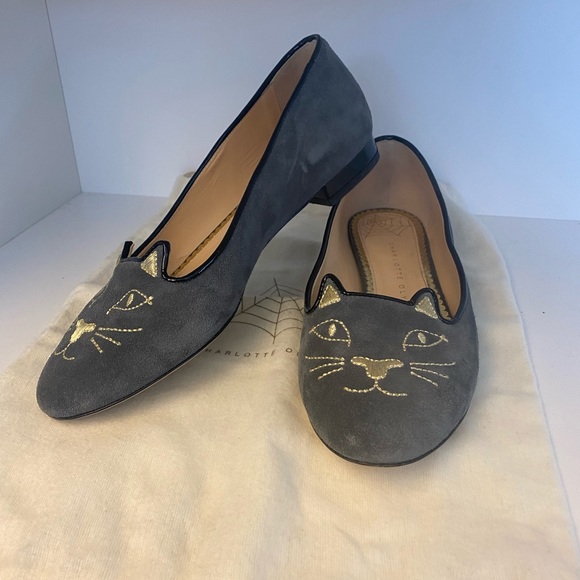 Charlotte Olympia Shoes Charlotte Olympia Kitty Flats Poshmark